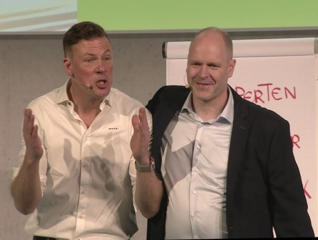 Fußballredner Erik Meijer und Dr. Holger Schmitz